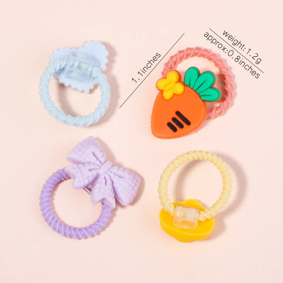 10Pcs/Set New Cute Bowknot Headbands Newborn Girls Elastic Hair Bands Baby Hair Accessories for Kids Cartoon Bows Headwear Gift